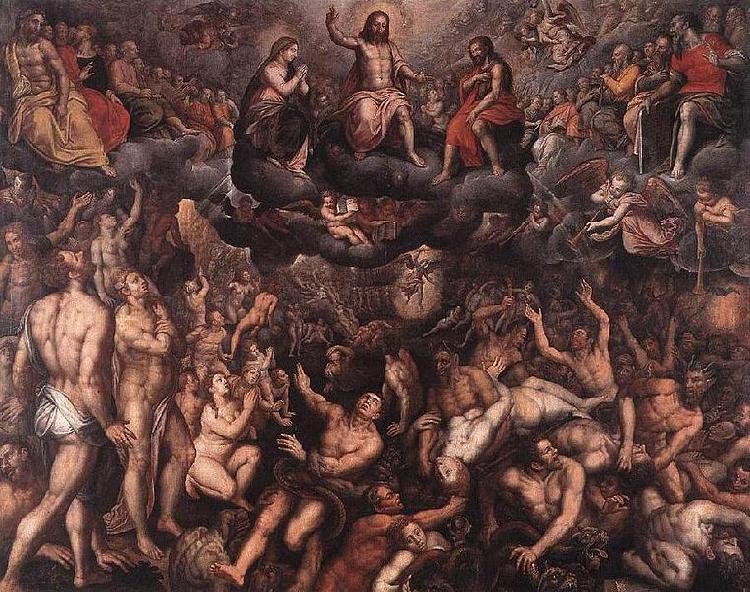 Raphael Coxie The Last Judgment. oil painting picture